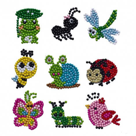 DIY Stickers - 9Pcs Insect