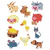 DIY Stickers - 11Pcs Animals