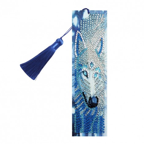 Leather Bookmark Tassel Wolf