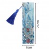 Flower Students Leather Tassel Bookmark