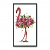 Beautiful flamingo - 14CT Stamped Cross Stitch - 20*14cm