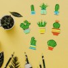 Round Green Plants Puzzle Children Stickers