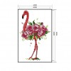 Beautiful flamingo - 14CT Stamped Cross Stitch - 20*14cm