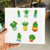 Round Green Plants Puzzle Children Stickers
