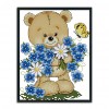 Bear - 14CT Stamped Cross Stitch - 21x17cm