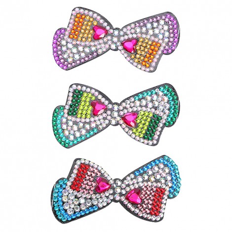 3pcs Bow Love Hair Clip Women Girl Hairpin