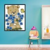 Bear - 14CT Stamped Cross Stitch - 21x17cm