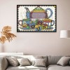 Tea Set - 14CT Stamped Cross Stitch - 21x16cm