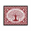 Oval Happiness Tree - 14CT Stamped Cross Stitch - 28x21cm