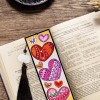 Leather Love Heart Tassel Bookmark
