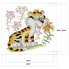 Animal - 14CT Stamped Cross Stitch - 28x27cm