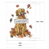 Animal - 14CT Stamped Cross Stitch - 18x26cm