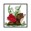 Ladybug baby - 14CT Stamped Cross Stitch - 22*20cm
