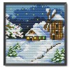Winter - 14CT Stamped Cross Stitch - 16x16cm