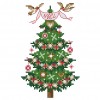 Christmas tree - 14CT Stamped Cross Stitch - 14*19cm