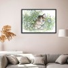 Cat and butterfly - 14CT Stamped Cross Stitch - 21*16cm