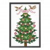 Christmas tree - 14CT Stamped Cross Stitch - 14*19cm