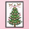 Christmas tree - 14CT Stamped Cross Stitch - 14*19cm