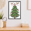 Christmas tree - 14CT Stamped Cross Stitch - 14*19cm