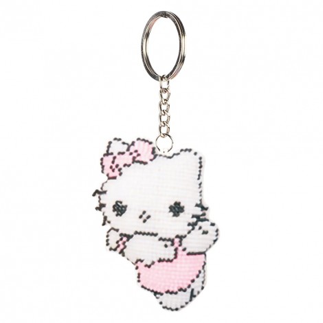 Bead Angel Cat Keychain Kit