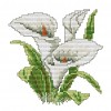 Flower Of Happiness - 14CT Stamped Cross Stitch - 17x17cm