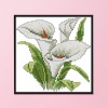 Flower Of Happiness - 14CT Stamped Cross Stitch - 17x17cm