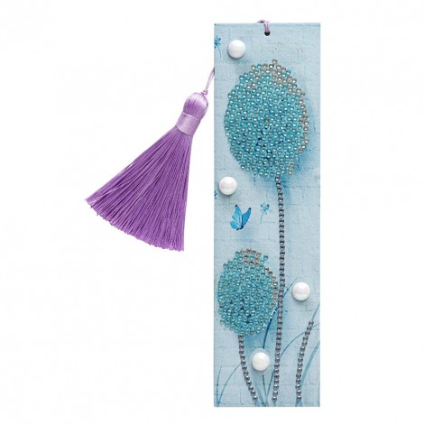 Dandelion Leather Tassel Bookmark
