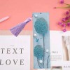 Dandelion Leather Tassel Bookmark