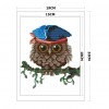 Owl - 14CT Stamped Cross Stitch - 19*22cm