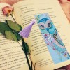 Bird Leather Tassel Bookmark