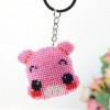 Pig - Bead Embroidery - Keychain