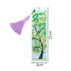 Tree Leather Tassel Bookmark