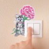 Cat Luminous Switch Stickers Bedroom Decals