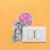 Cat Luminous Switch Stickers Bedroom Decals