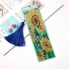 Sunflower Bookmark Tassel Leather