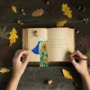 Sunflower Bookmark Tassel Leather