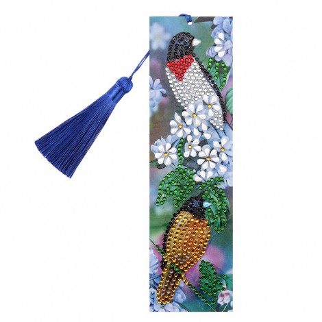 Bird Creative Leather Tassel Book Marks