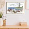 Shell Lighthouse - 14CT Stamped Cross Stitch - 22x16cm
