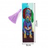 Dog Leather Tassel Bookmark