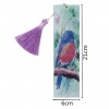 Bird Leather Tassel Bookmark