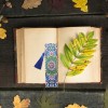 Mandala Student Leather Tassel Bookmark