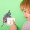 Cat Luminous Switch Stickers Outlet Decals