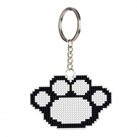 Animal Paw Bead Keychain Kit