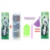 Panda Leather Tassel Bookmark