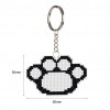 Animal Paw Bead Keychain Kit