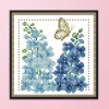 July - 14CT Stamped Cross Stitch - 17*17cm