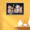Five Kittens - 14CT Stamped Cross Stitch - 22x16cm