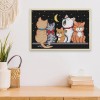 Five Kittens - 14CT Stamped Cross Stitch - 22x16cm