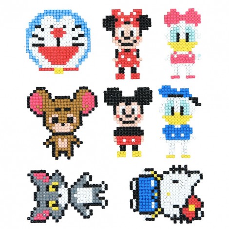 8pcs Cartoon Animal StickersPhone