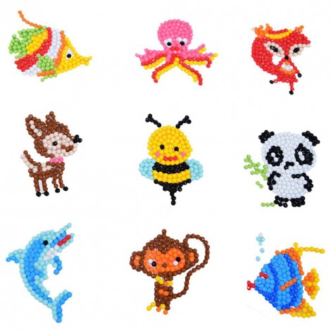 Round Cute Animals Puzzle Children Stickers